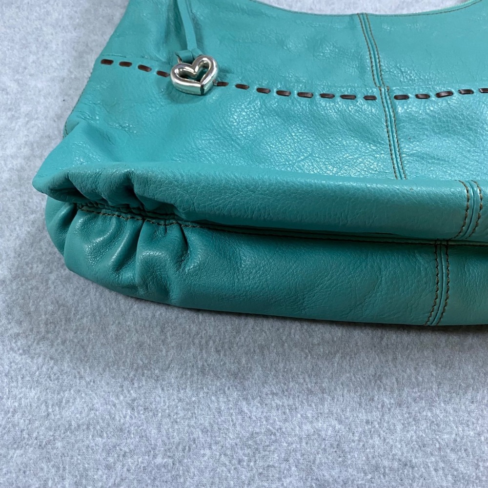 Brighton Kodiak Shoulder Bag Women Turquoise‎ Leather Tassel Floral Charm - Picture 8 of 16